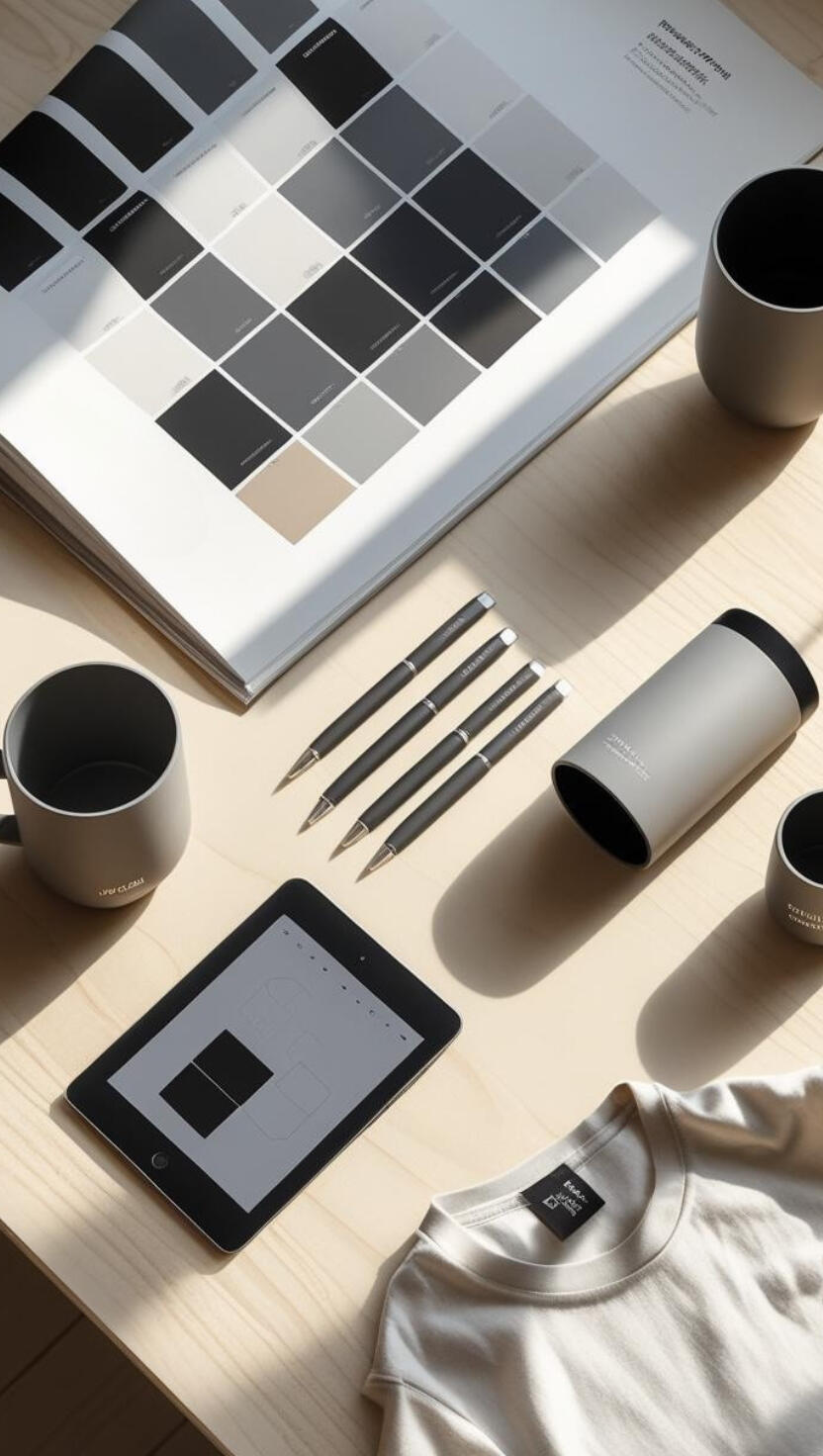 Image of an assortment of customized branded products - Profession by Design Image of an assortment of customized branded products - Profession by Design