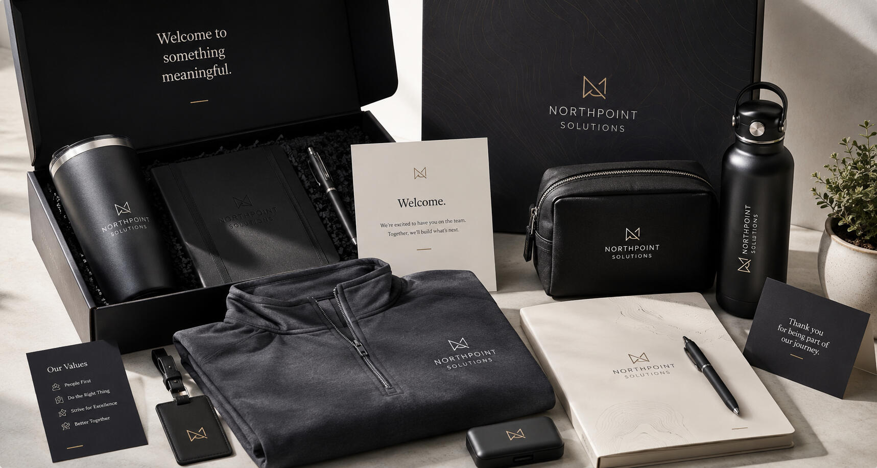 Corporate Branded Experience Kit - Profession by Design Premium branded experience kit with custom apparel, drinkware, packaging, and promotional products designed to strengthen employee, client, and event engagement. - Profession by Design